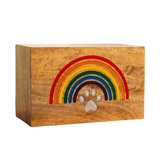 Pet Rainbow Bridge Urn for Dog & Cat with Personalization