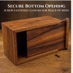 Hand-Carved Personalized Wooden Urn Box for Human Ashes – Adult & Keepsake Sizes