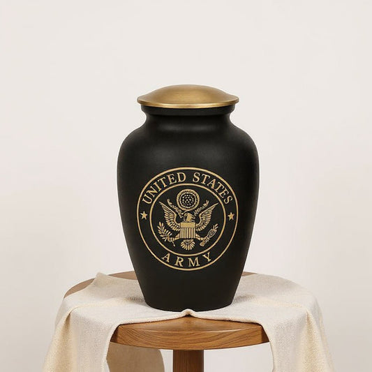 U.S. Army Cremation Urn – Military Veteran Memorial Urn image 0