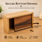 Personalized Wooden Pet Urn for Dog & Cat – Rainbow Bridge, Adult & Keepsake